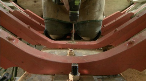 Drilling-to-fix-floors-to-the-keel