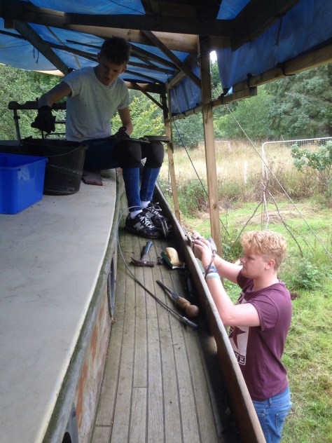 Stripping and sanding varnish