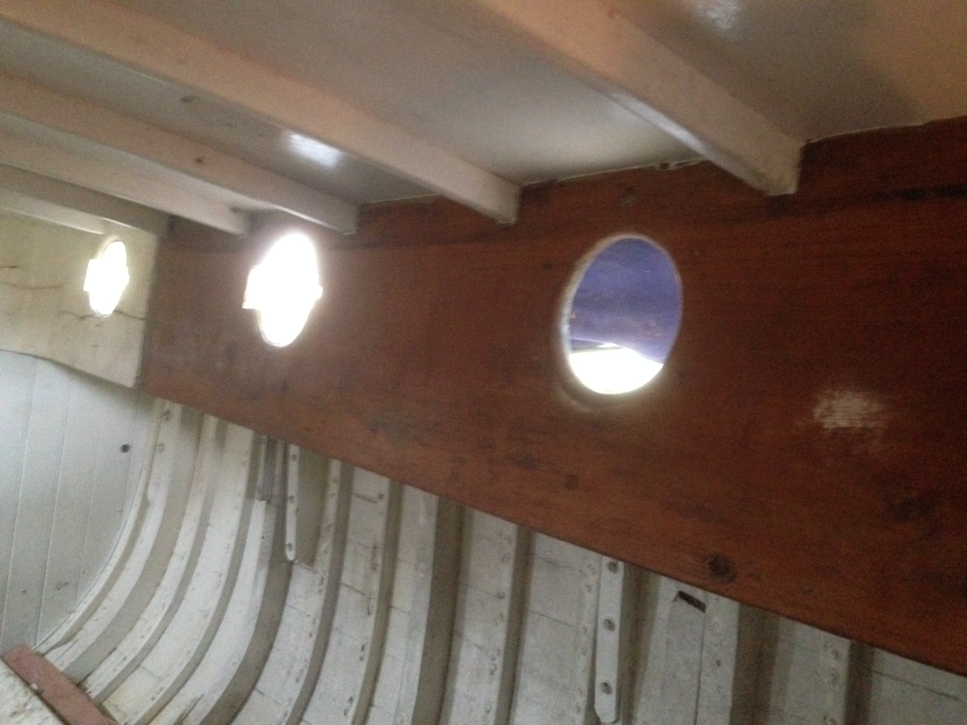 Lights and wiring stripped out