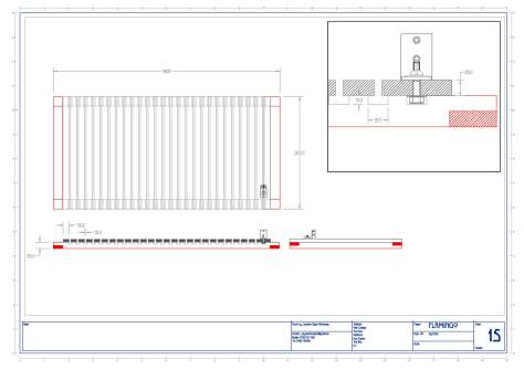 Drawing for the frame laminating jig