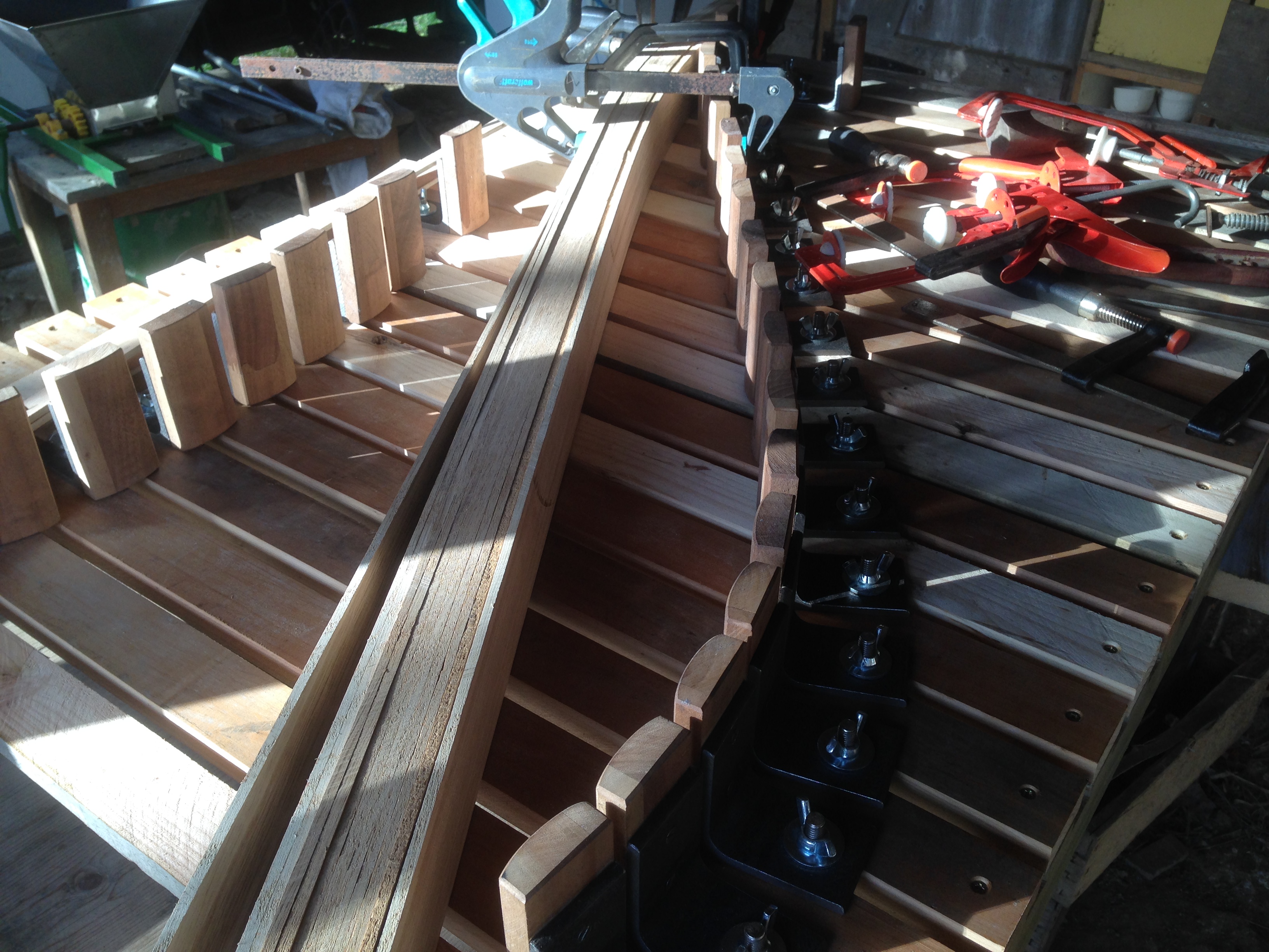 Laminates ready to clamp