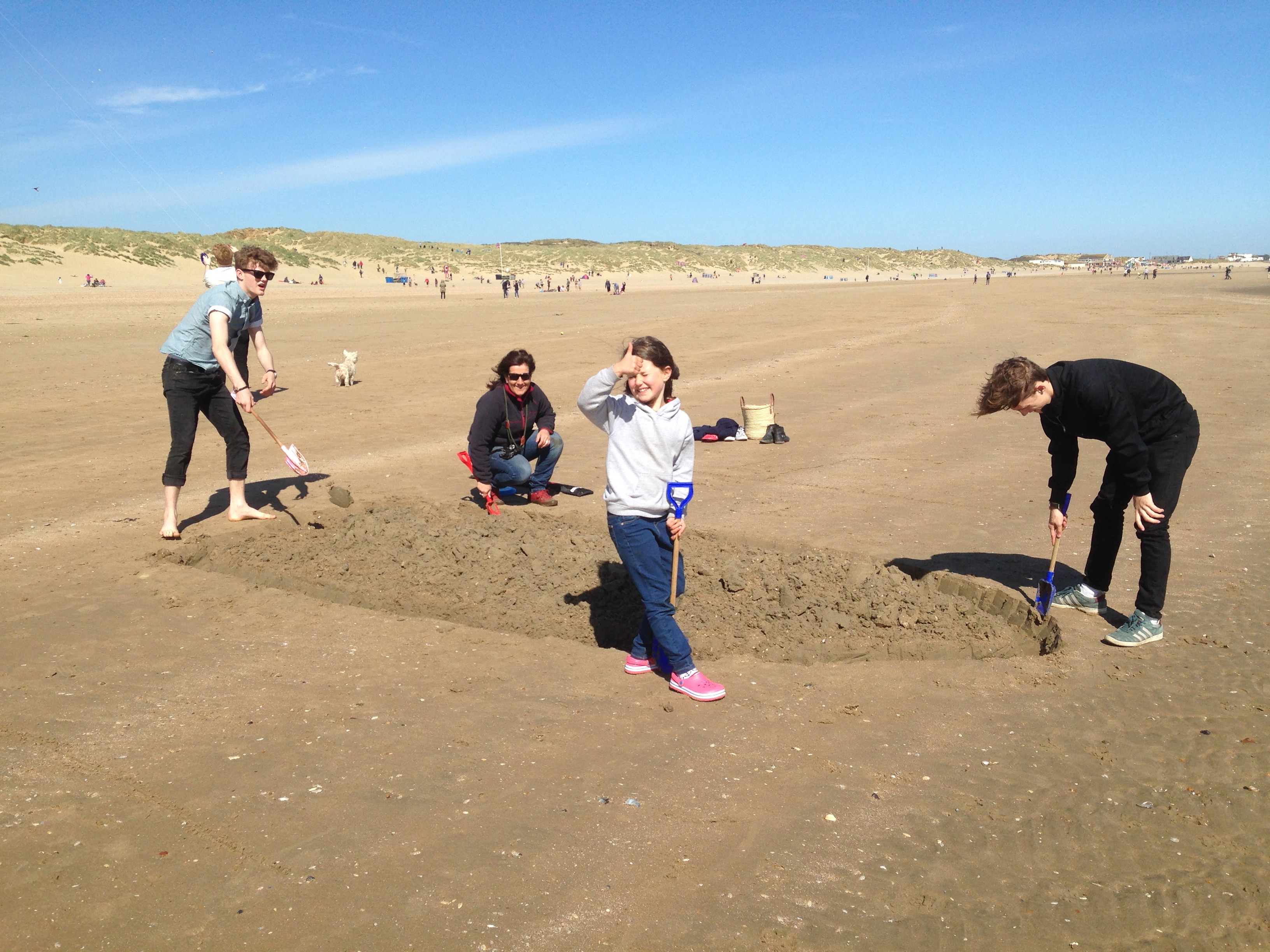 Building on the beach